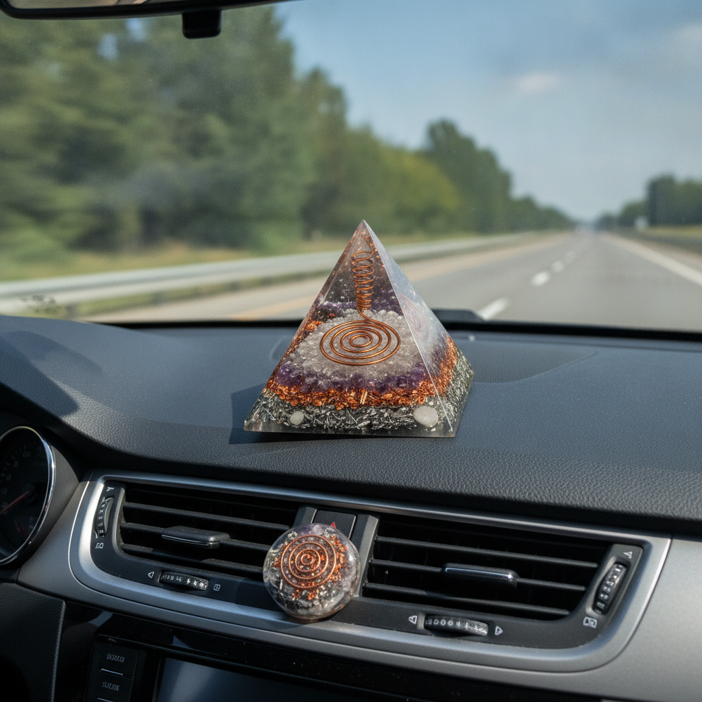 Orgonita en el coche: usos y precauciones